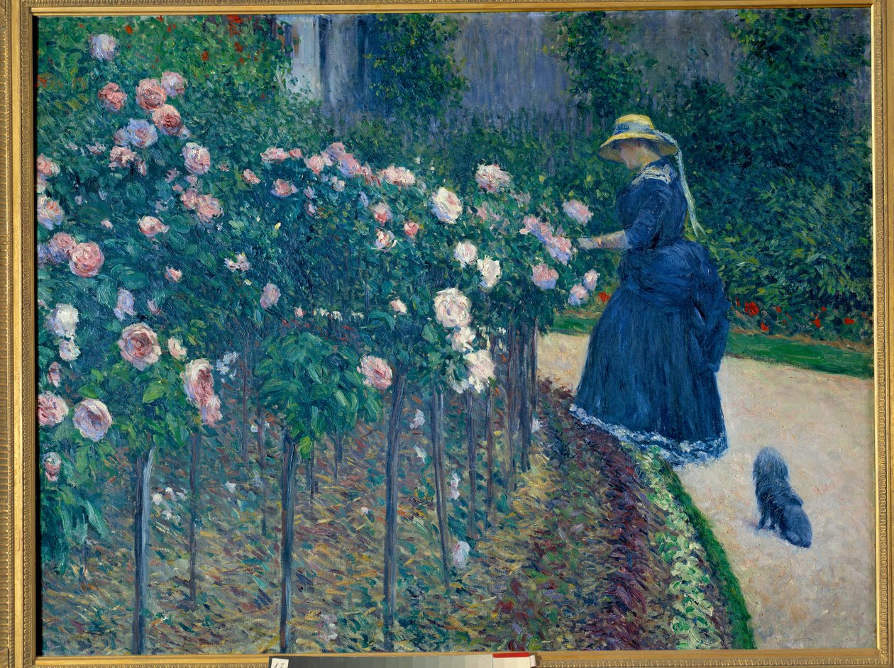 The Roses, Garden of the Little Gennevilliers by Gustave Caillebotte