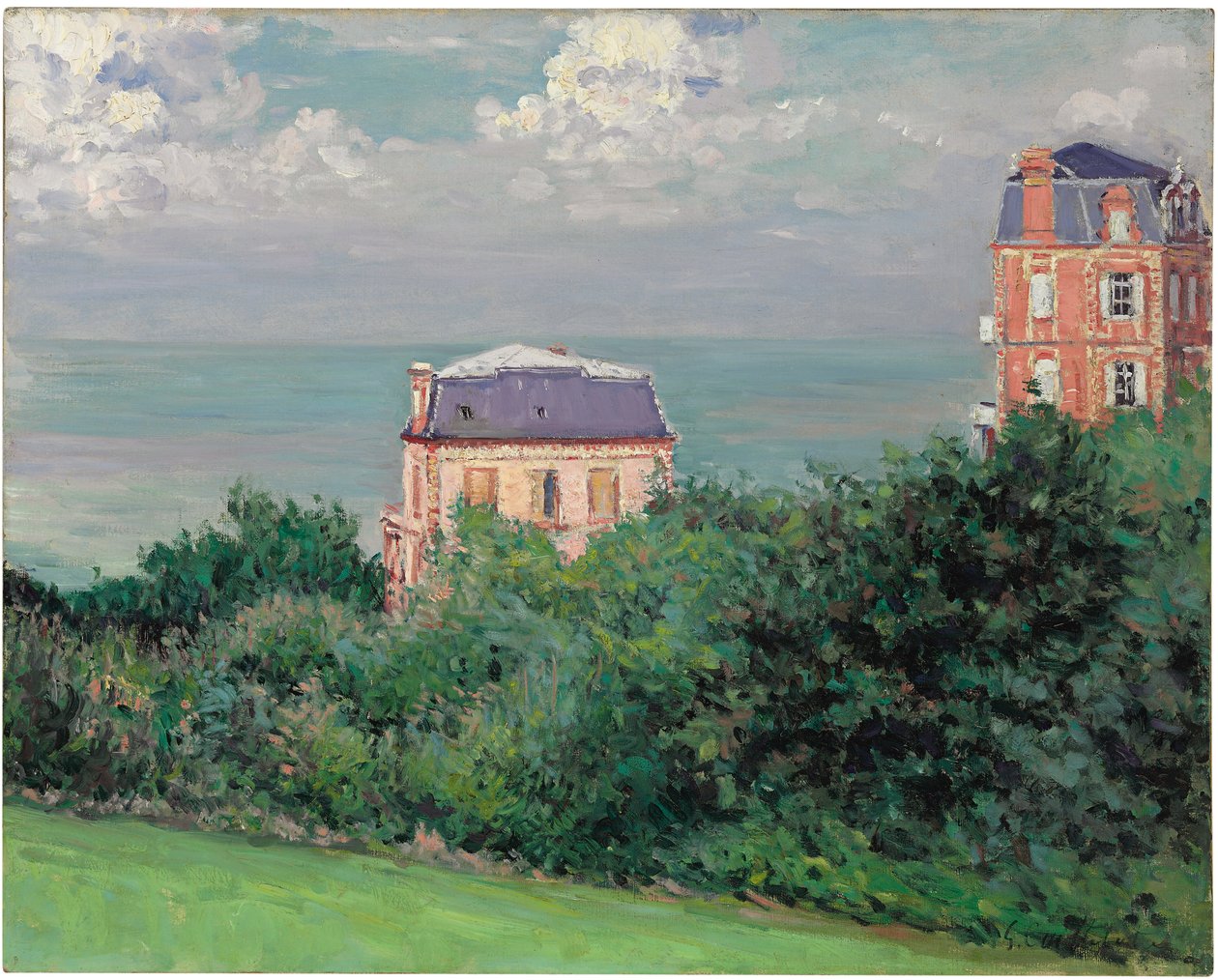 Villas at Villers-sur-Mer by Gustave Caillebotte