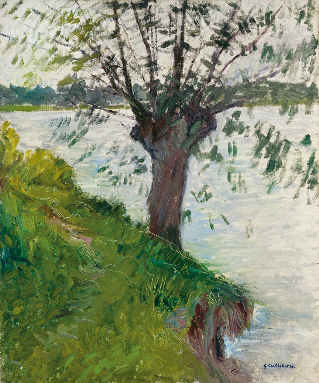 Willow by the River by Gustave Caillebotte
