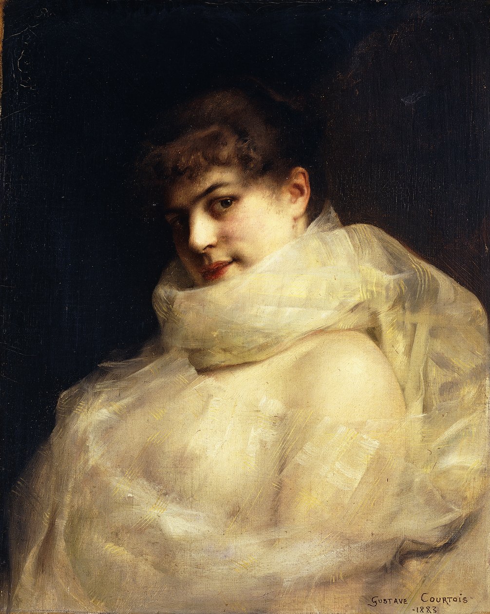 A Sultry Beauty by Gustave Claude Etienne Courtois