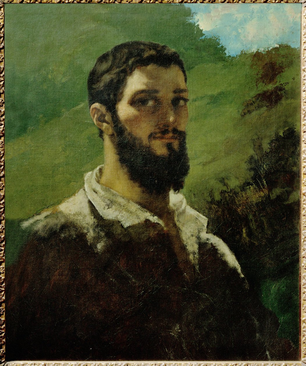 Self-Portrait by Gustave Courbet