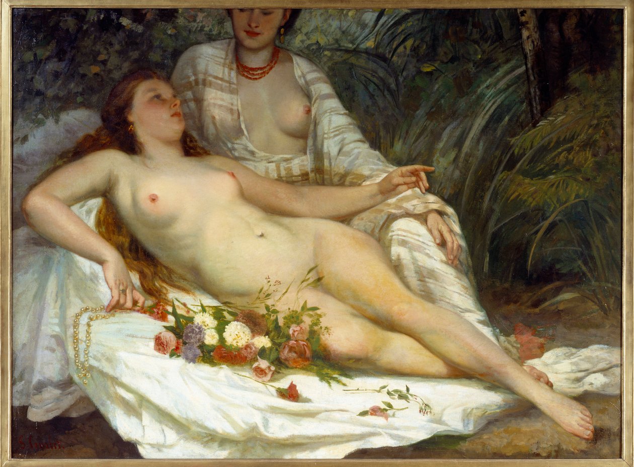 Bathers (Two Naked Women) by Gustave Courbet