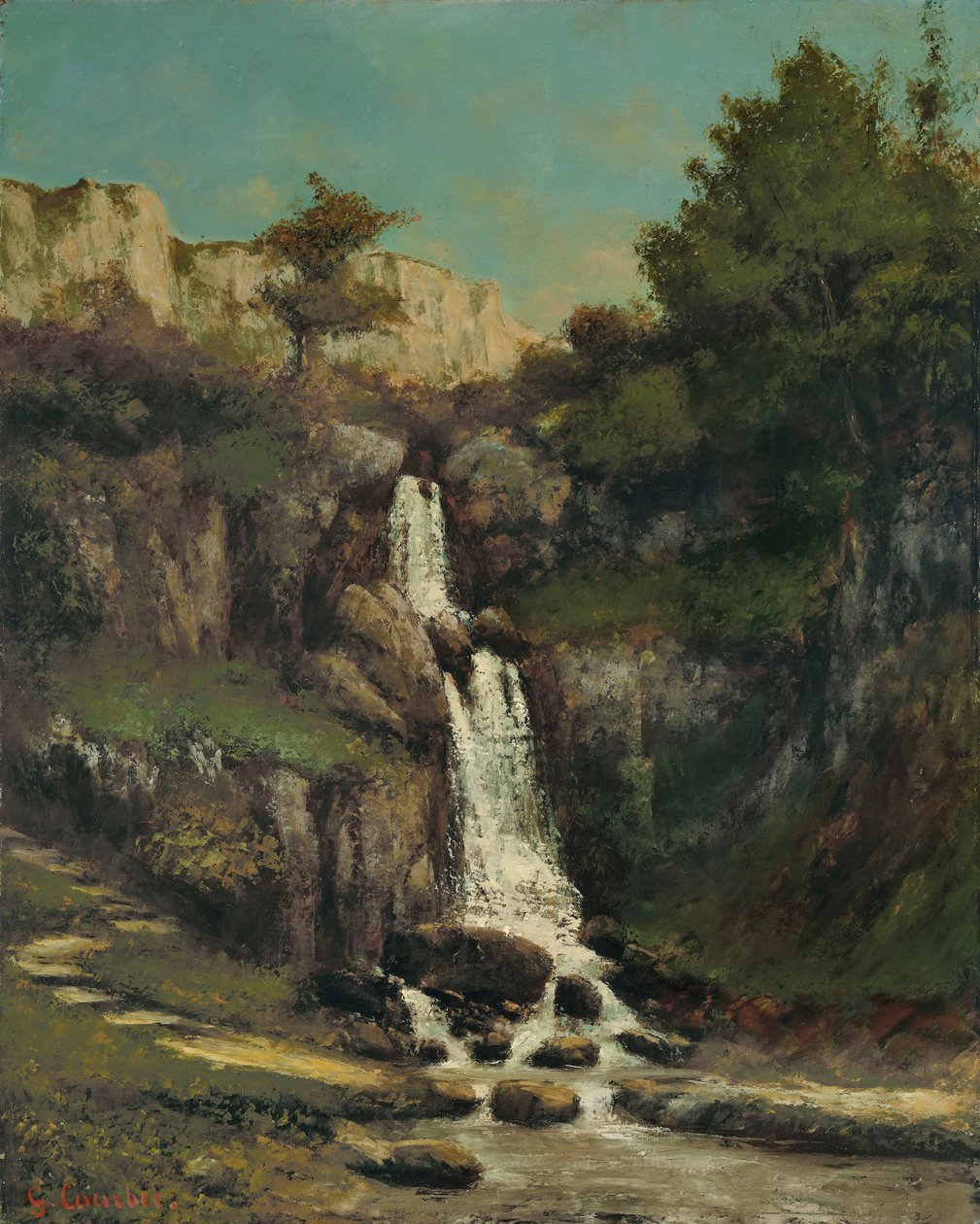 Rocky Banks of the Loue by Gustave Courbet