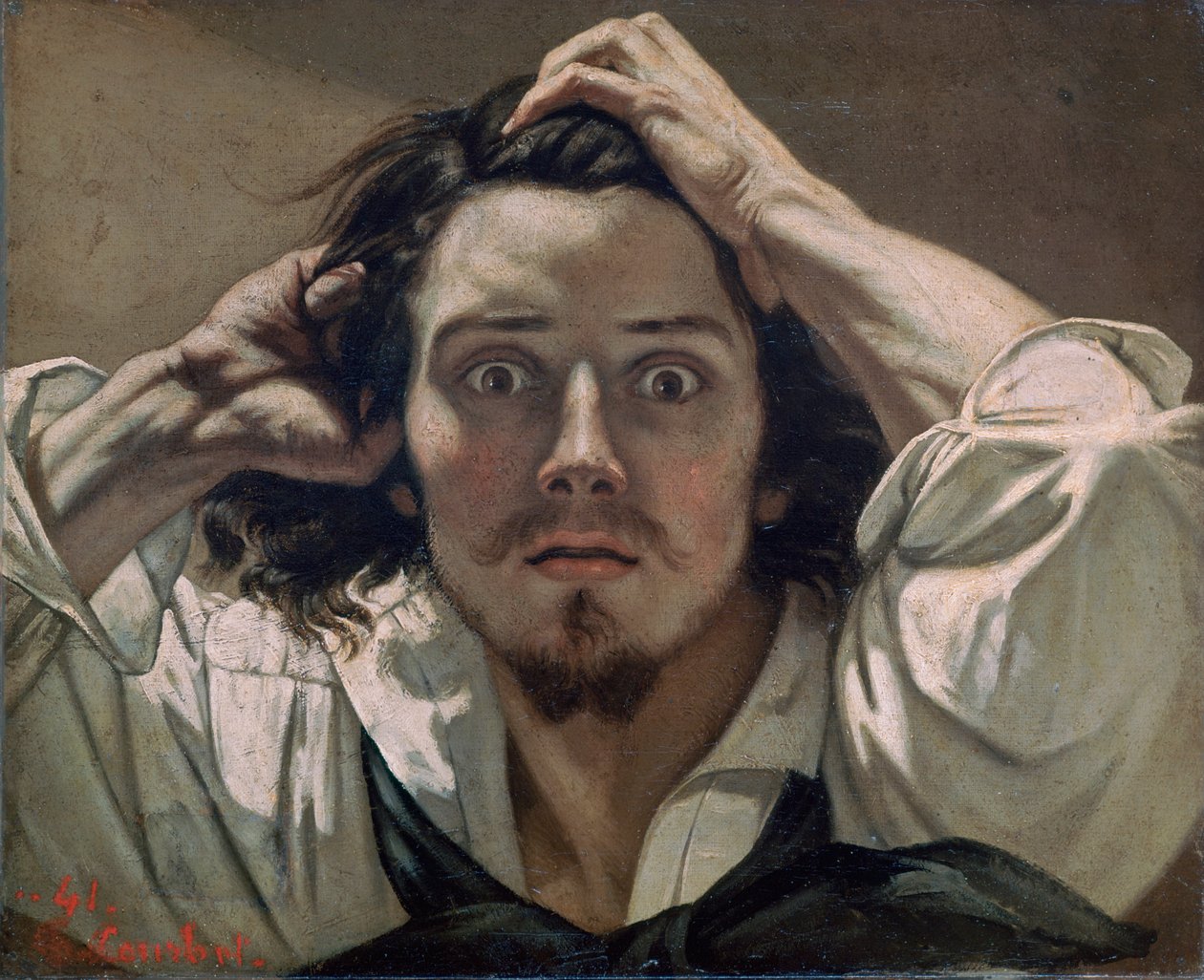 Desperate, Self-portrait by Gustave Courbet