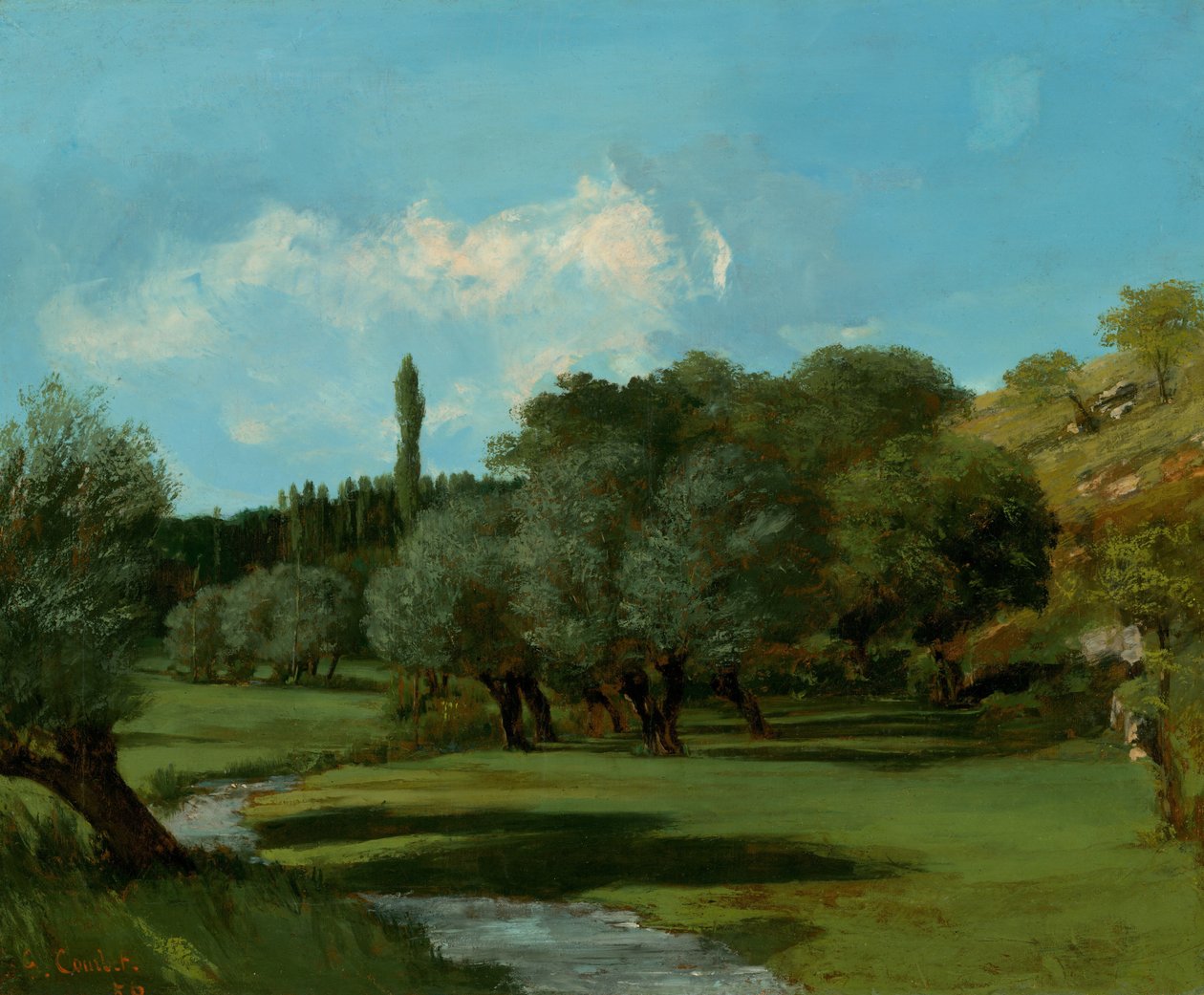 La Bretonnerie in the Department of Indre, 1856 by Gustave Courbet