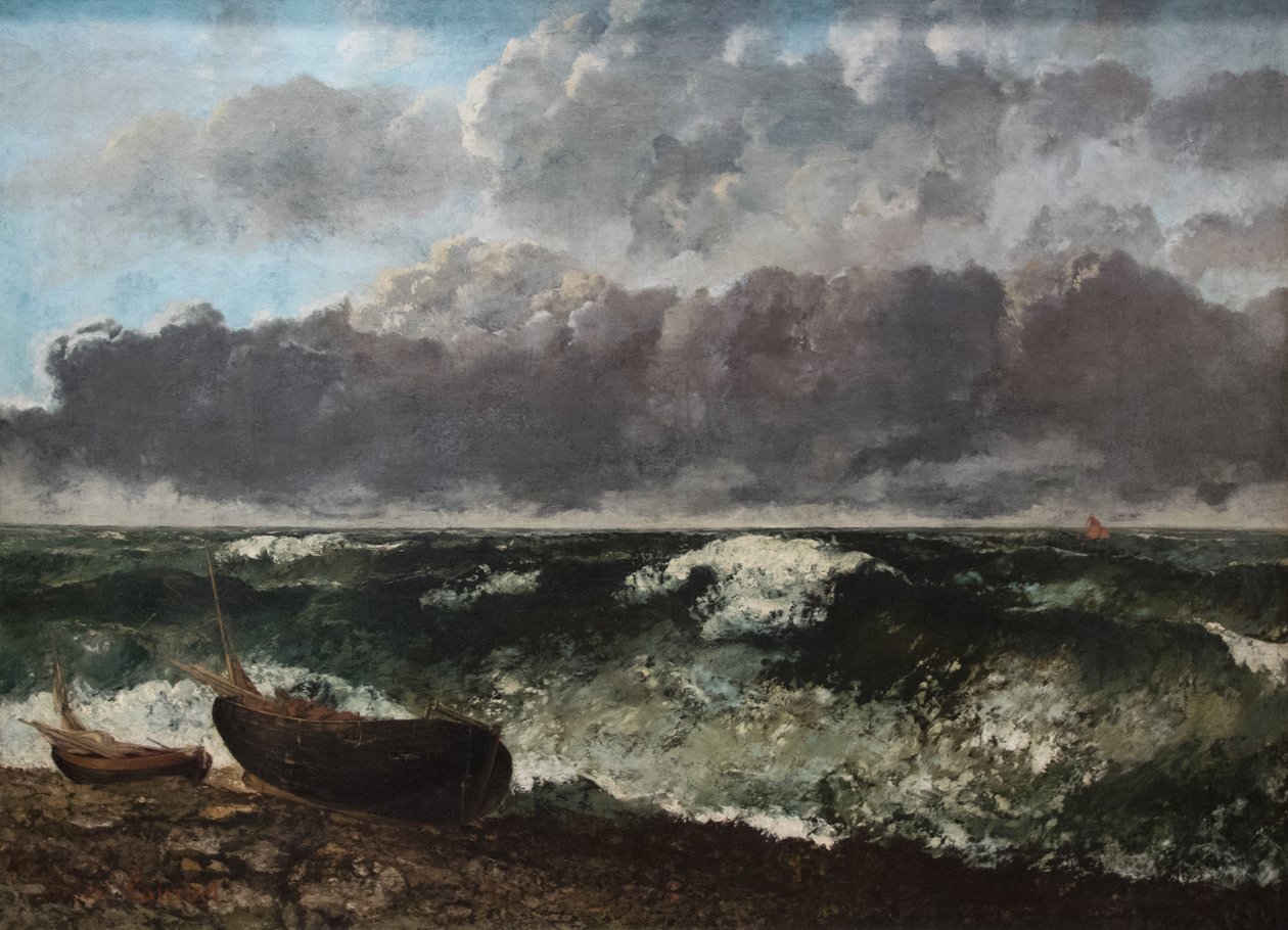 The Stormy Sea by Gustave Courbet