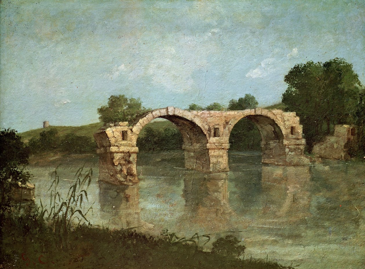 The Bridge of Ambrussum by Gustave Courbet