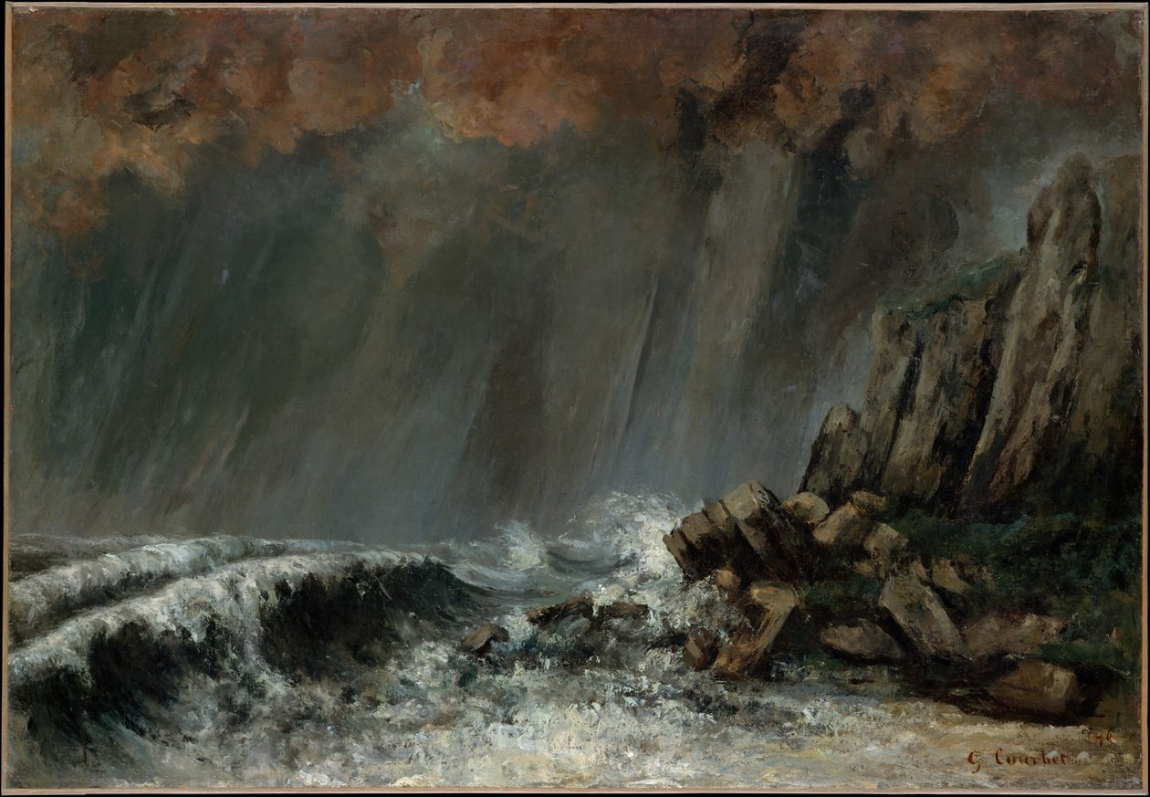 Marine: The Waterspout by Gustave Courbet