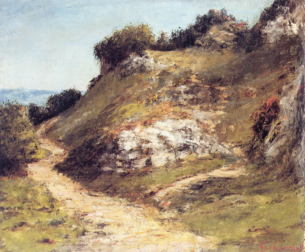 Path in the Rocks by Gustave Courbet