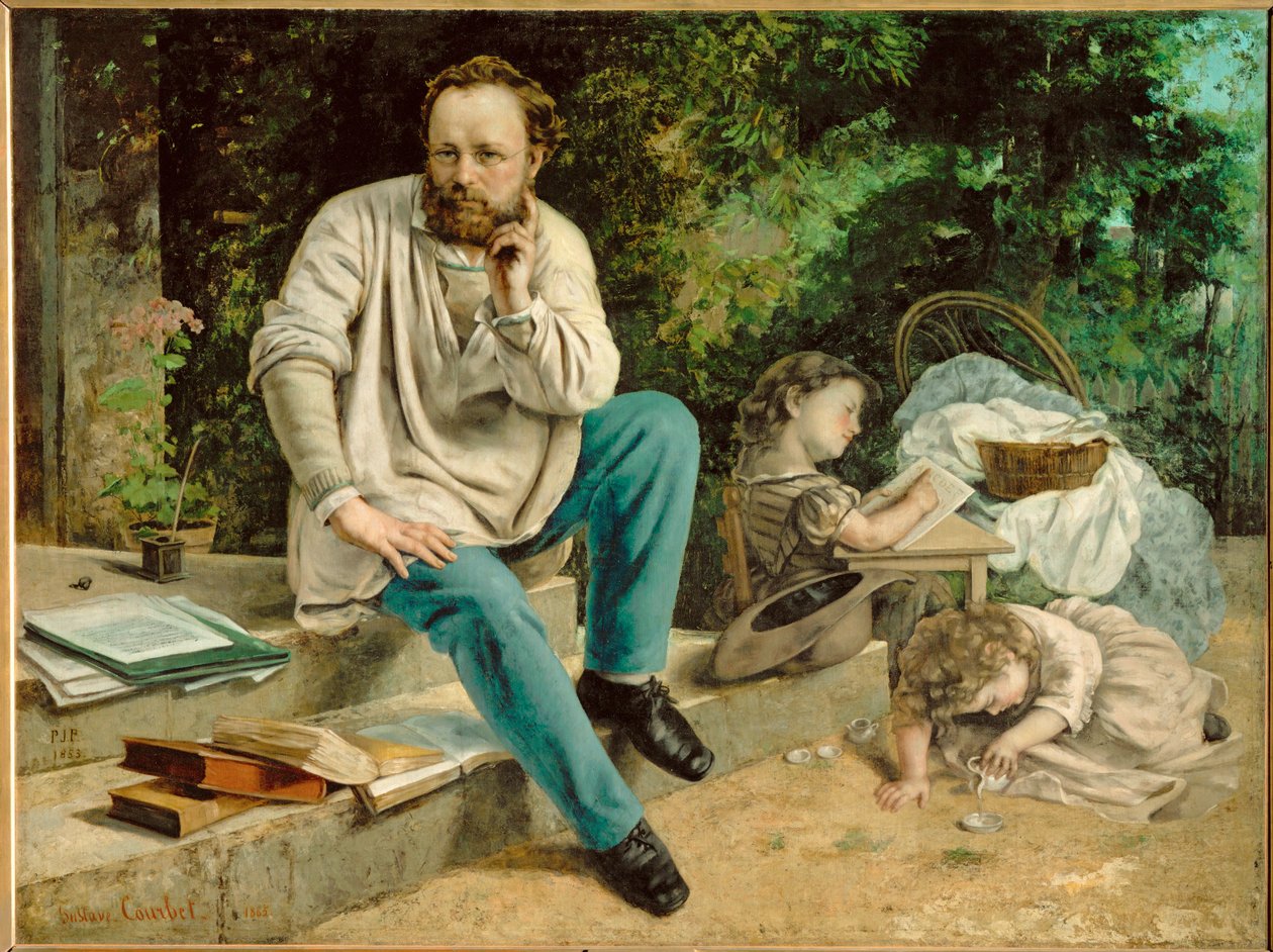 Pierre-Joseph Proudhon and His Children by Gustave Courbet