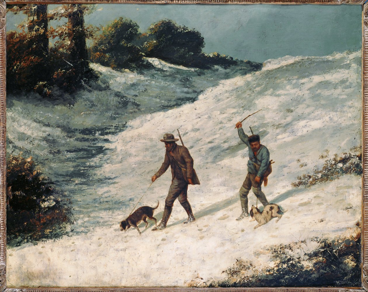 Poachers in the Snow by Gustave Courbet