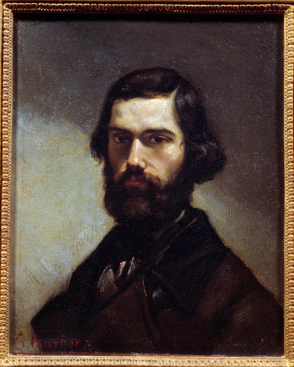 Portrait of Jules Valles (1832-1885) writer, journalist and politician by Gustave Courbet