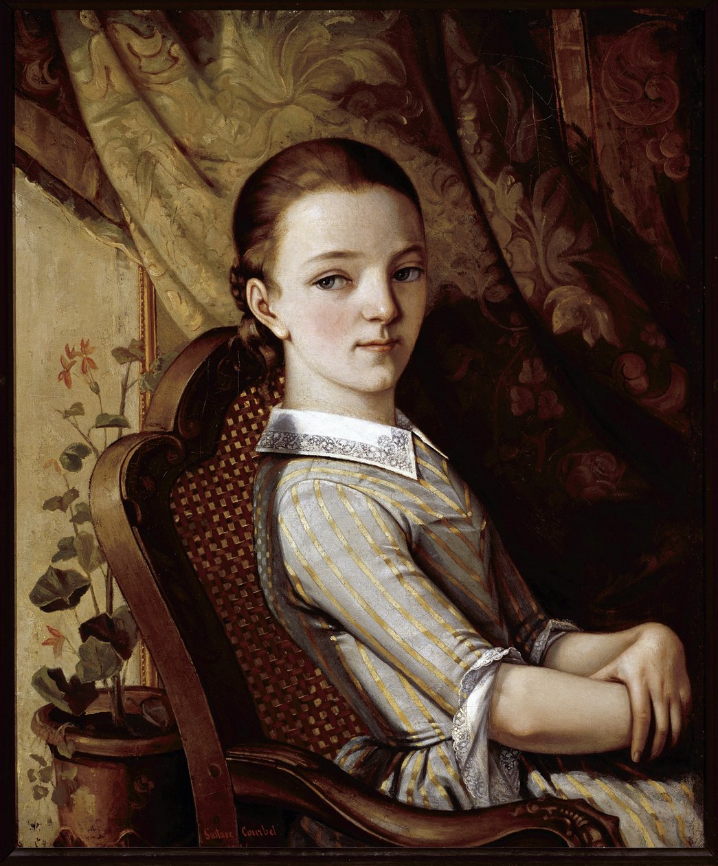Portrait of Juliette Courbet by Gustave Courbet