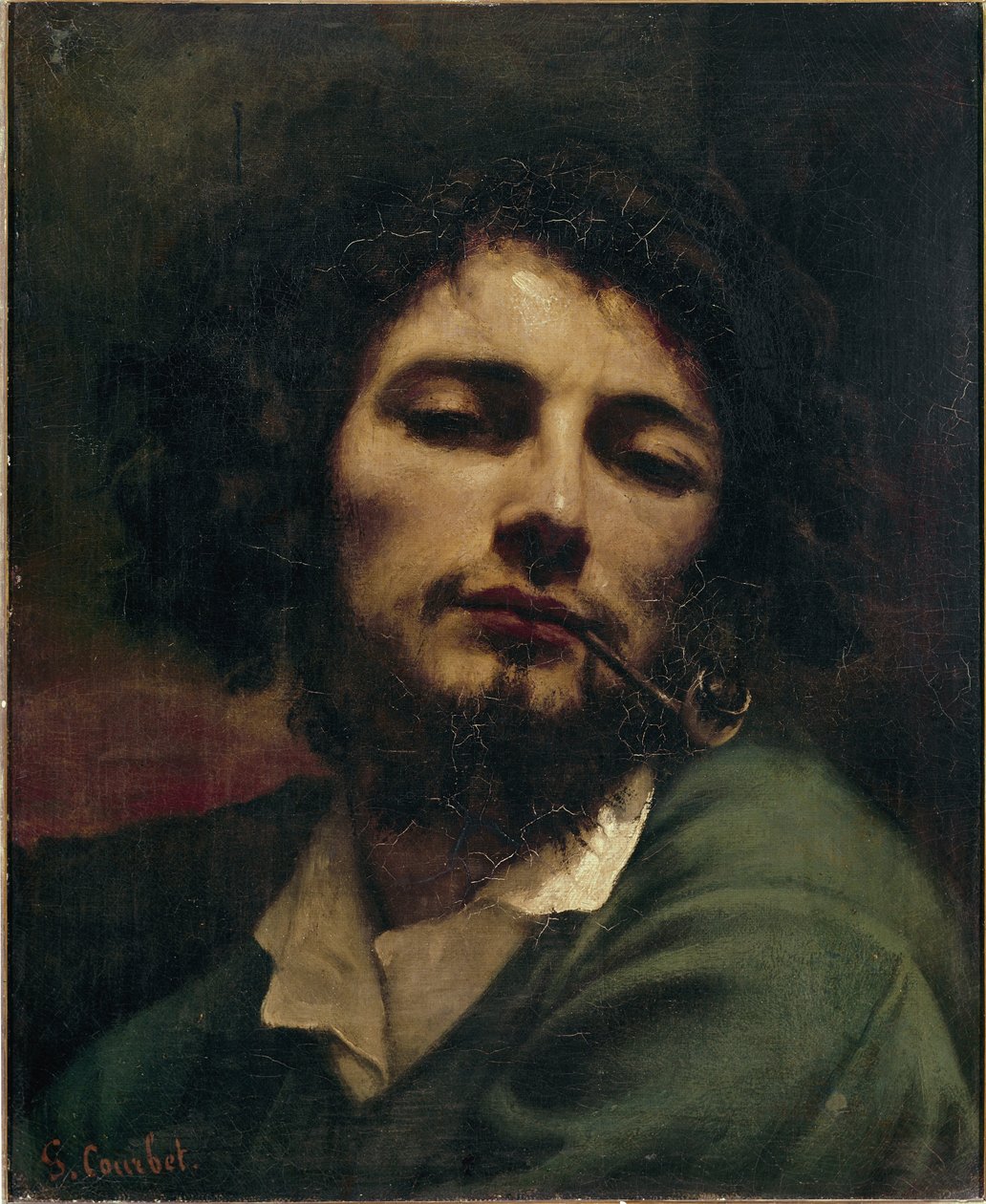 Self-portrait or the man with the pipe by Gustave Courbet
