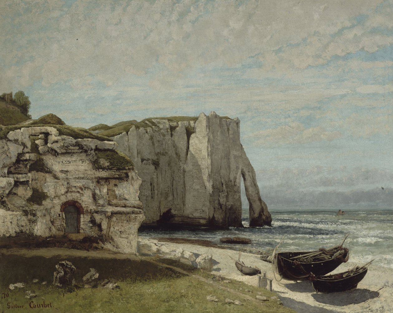 The Etretat Cliffs After the Storm, 1870 by Gustave Courbet