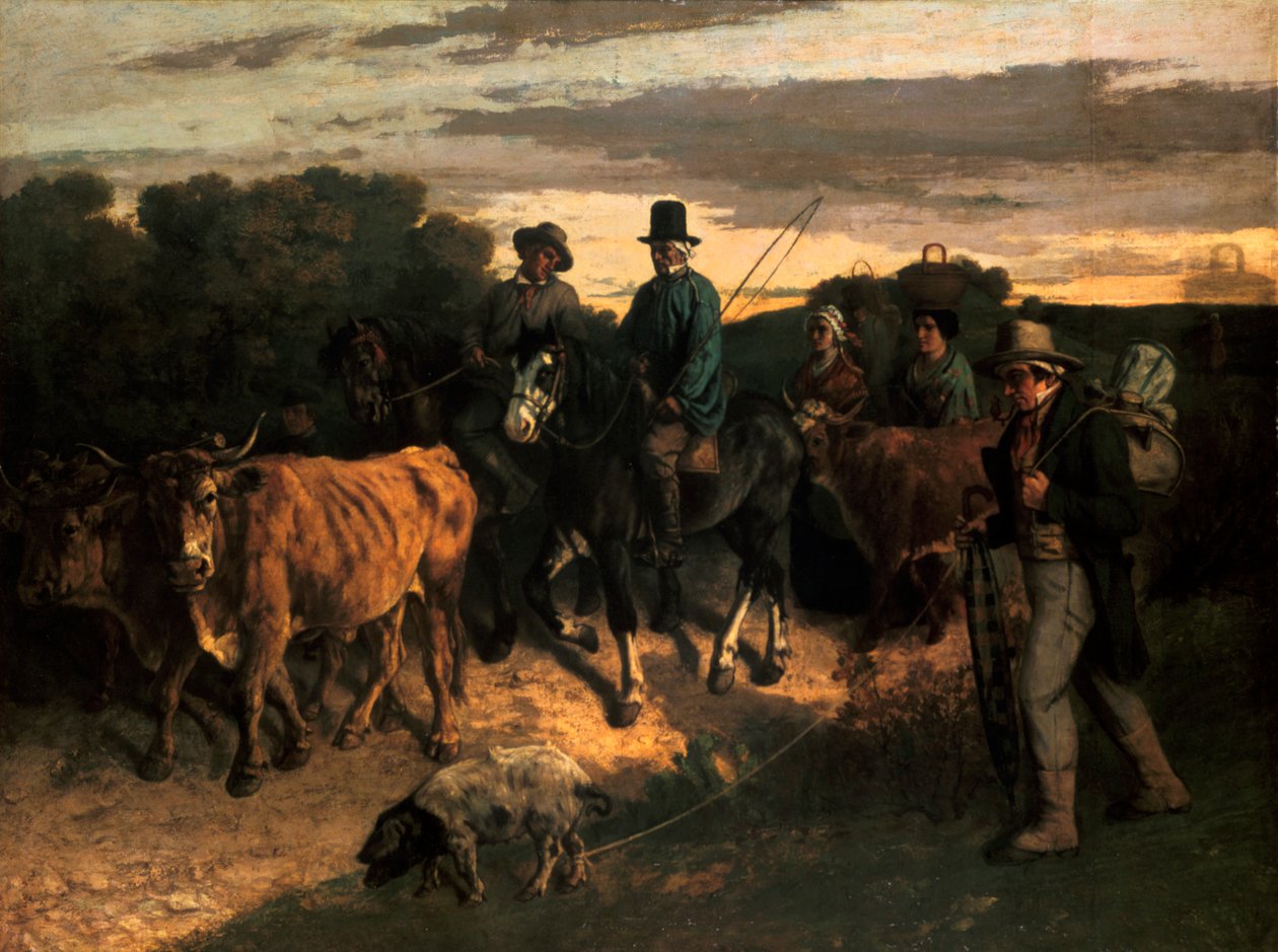 The Farmers of Flagey, 1855 by Gustave Courbet
