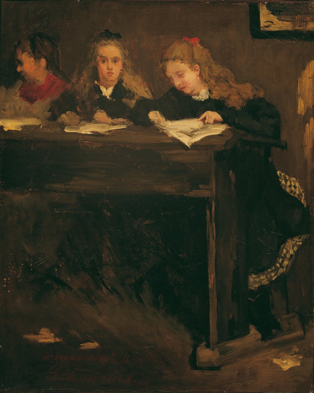 Three Schoolgirls, 1860 by Gustave Courbet
