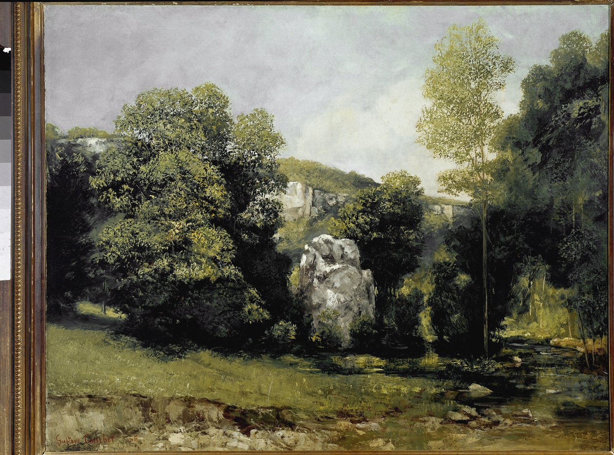 View of the river Breme by Gustave Courbet