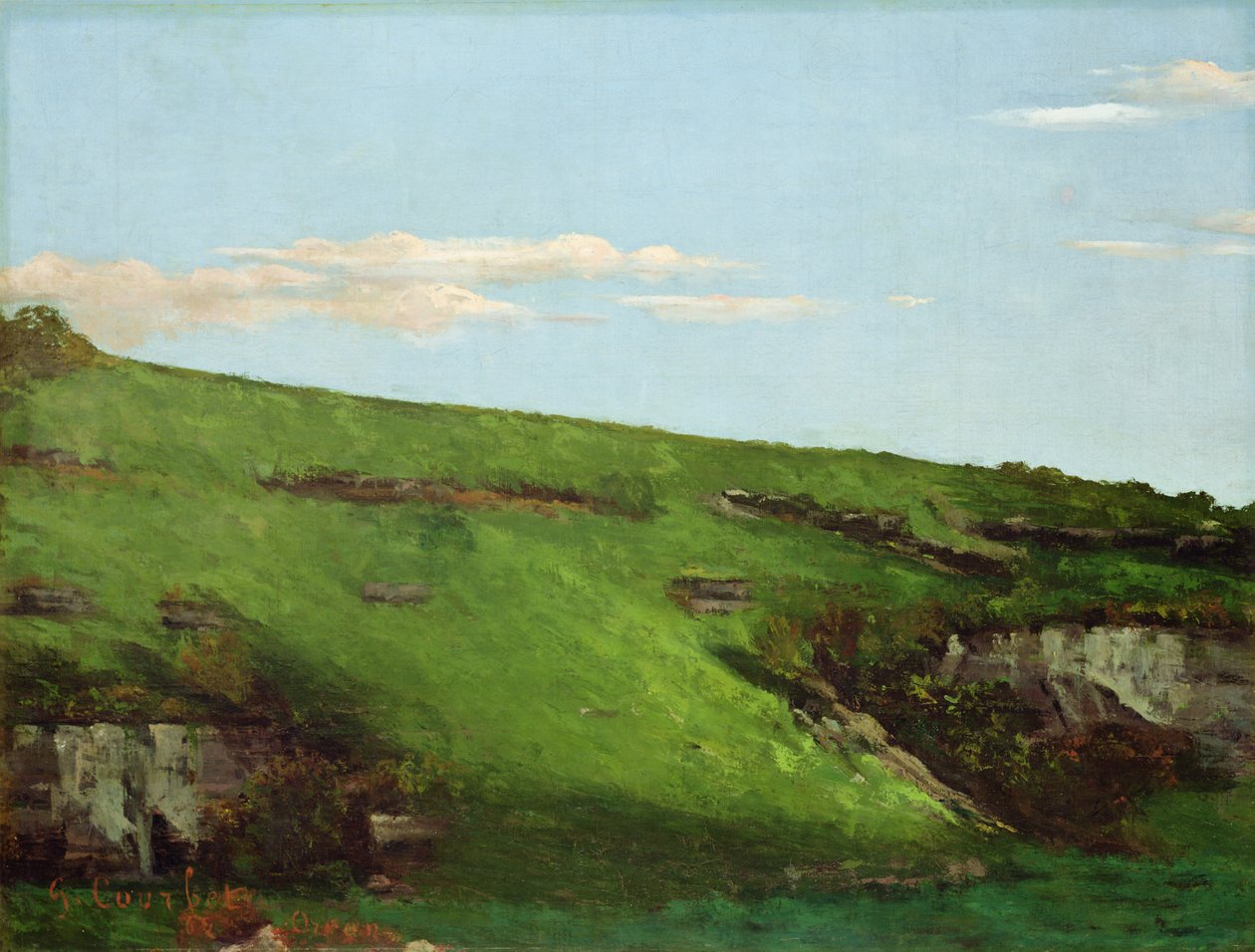 Wiesenhang near Ornans by Gustave Courbet