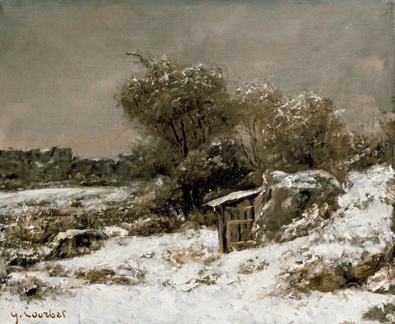 Winter Scene, 19th century by Gustave Courbet