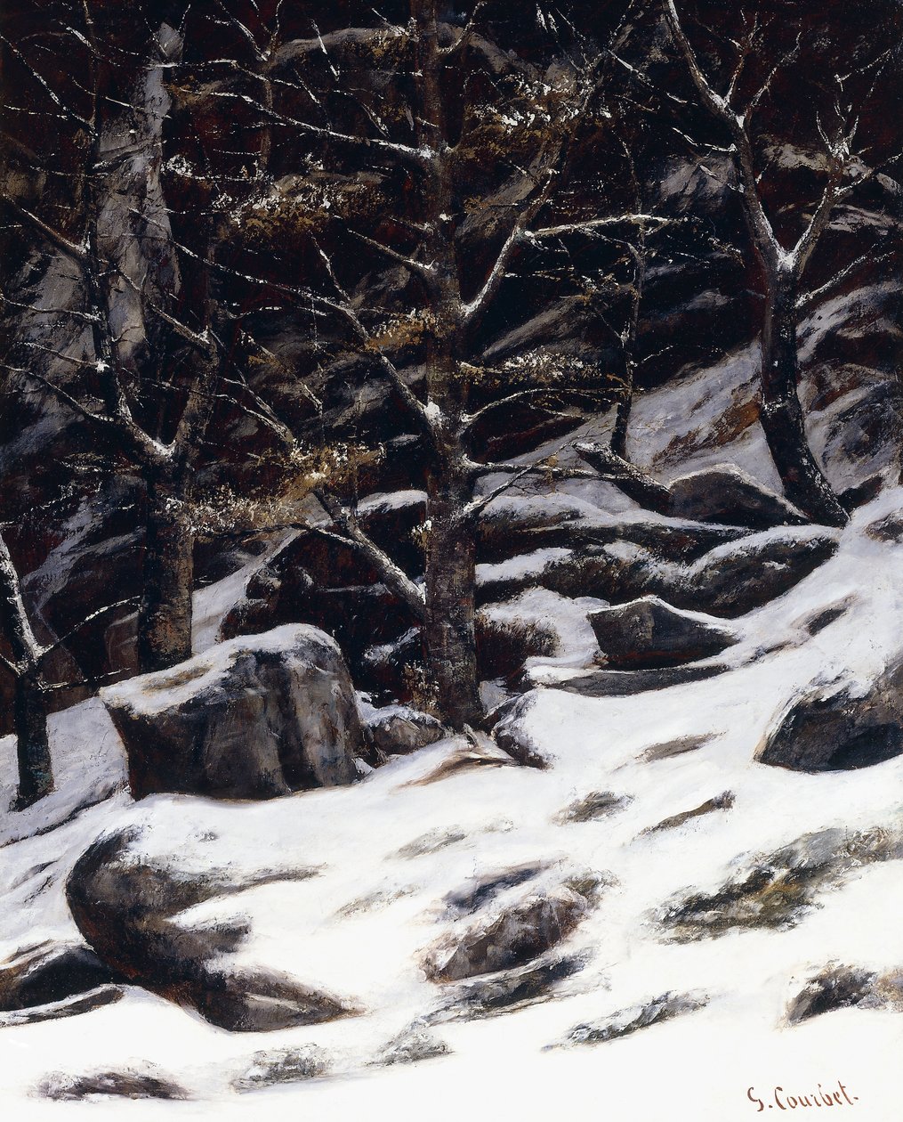 Winter by Gustave Courbet