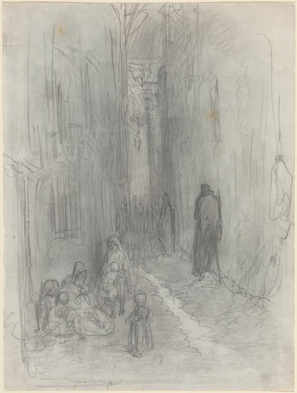 A Backstreet in London by Gustave Dore