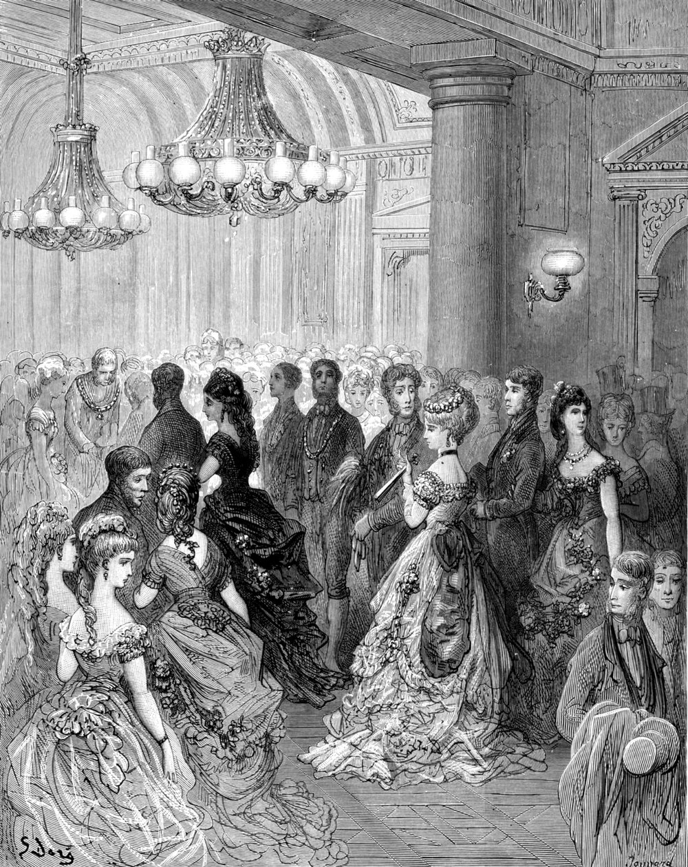 A Ball at the Mansion House by Gustave Dore