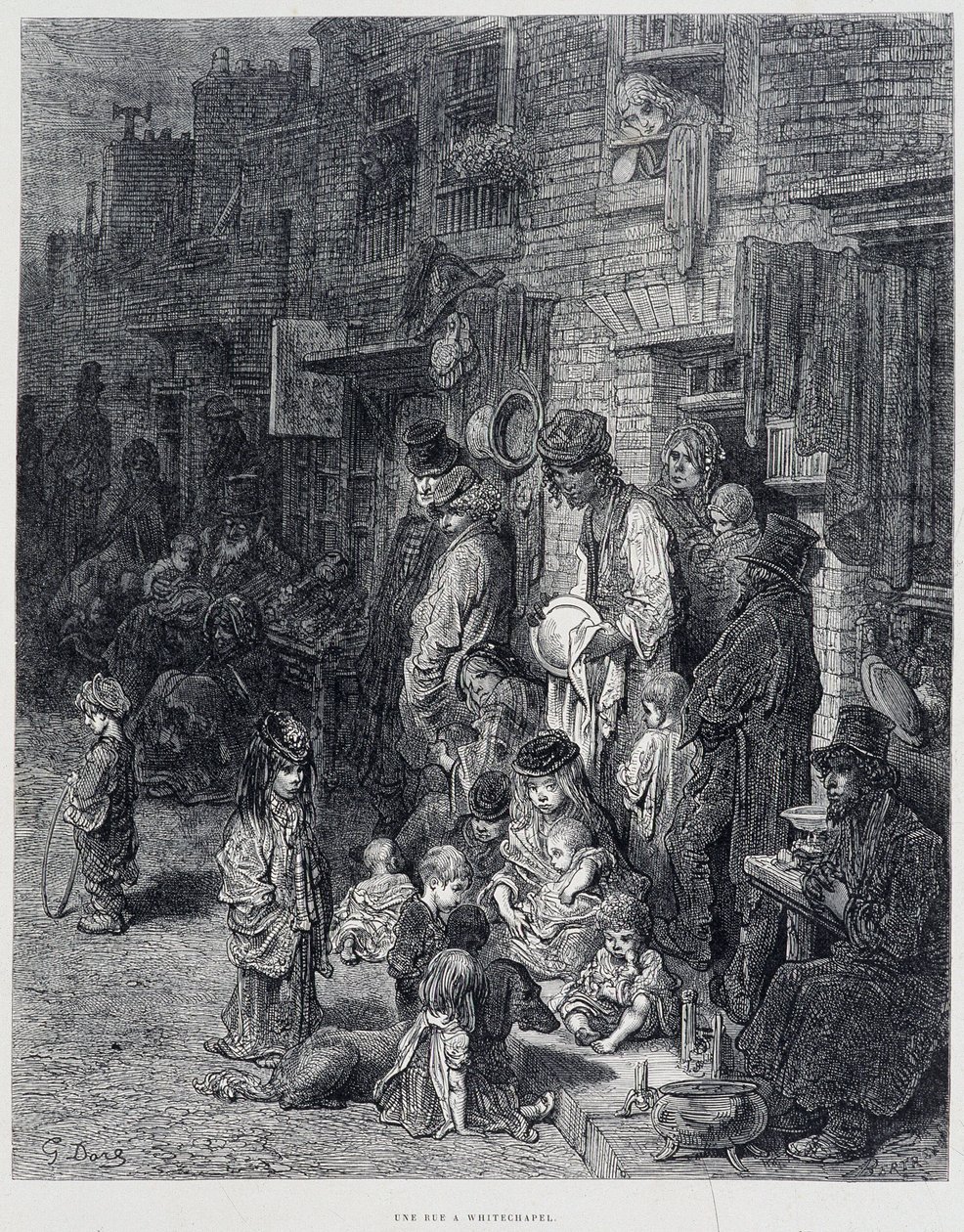 A Street in Whitechapel - in 