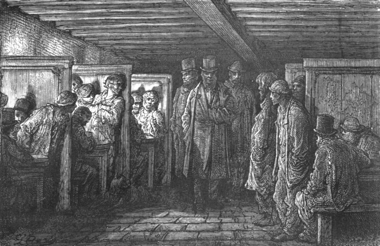 A Whitechapel Coffee House, 1872 by Gustave Dore