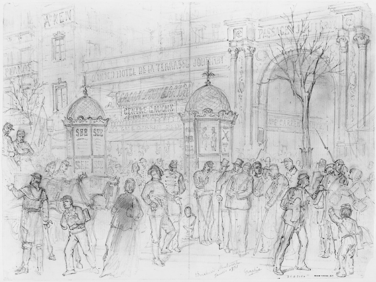 Album of the Siege of Paris, Boulevard Montmartre by Gustave Dore