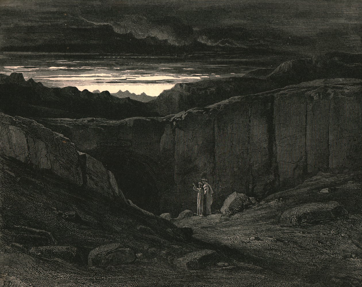 All hope abandon, ye who enter here by Gustave Dore