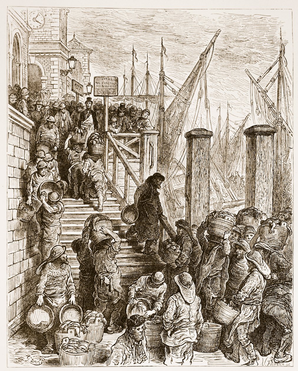 Billingsgate, Landing the Fish, from 