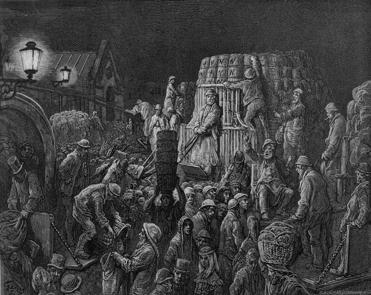 Covent Garden Market - Early Morning by Gustave Dore