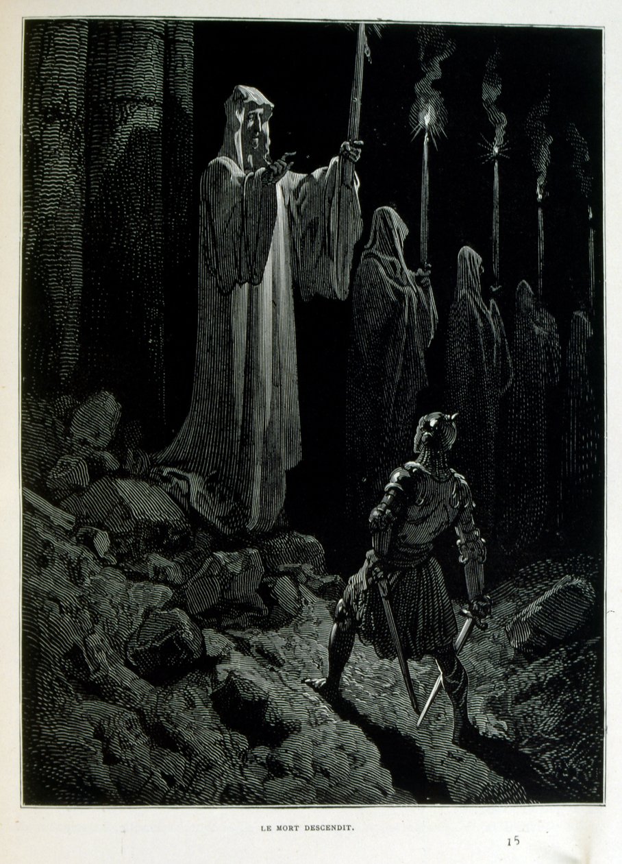 Croque-Mitaine; 1863 Illustration by Gustave Dore by Gustave Dore