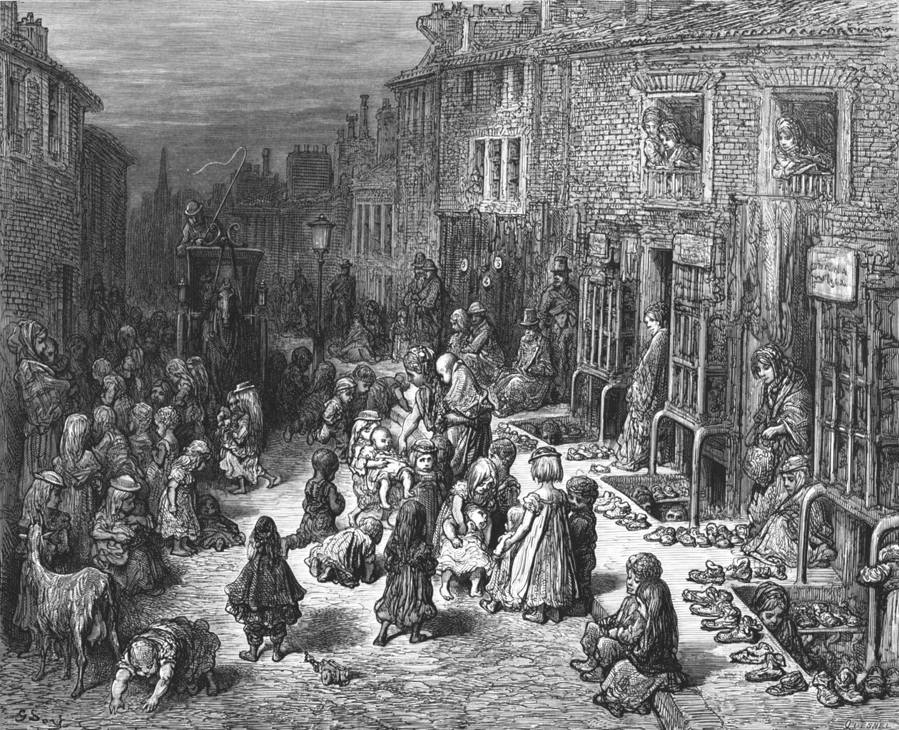Dudley Street, Seven Dials, 1872 by Gustave Dore