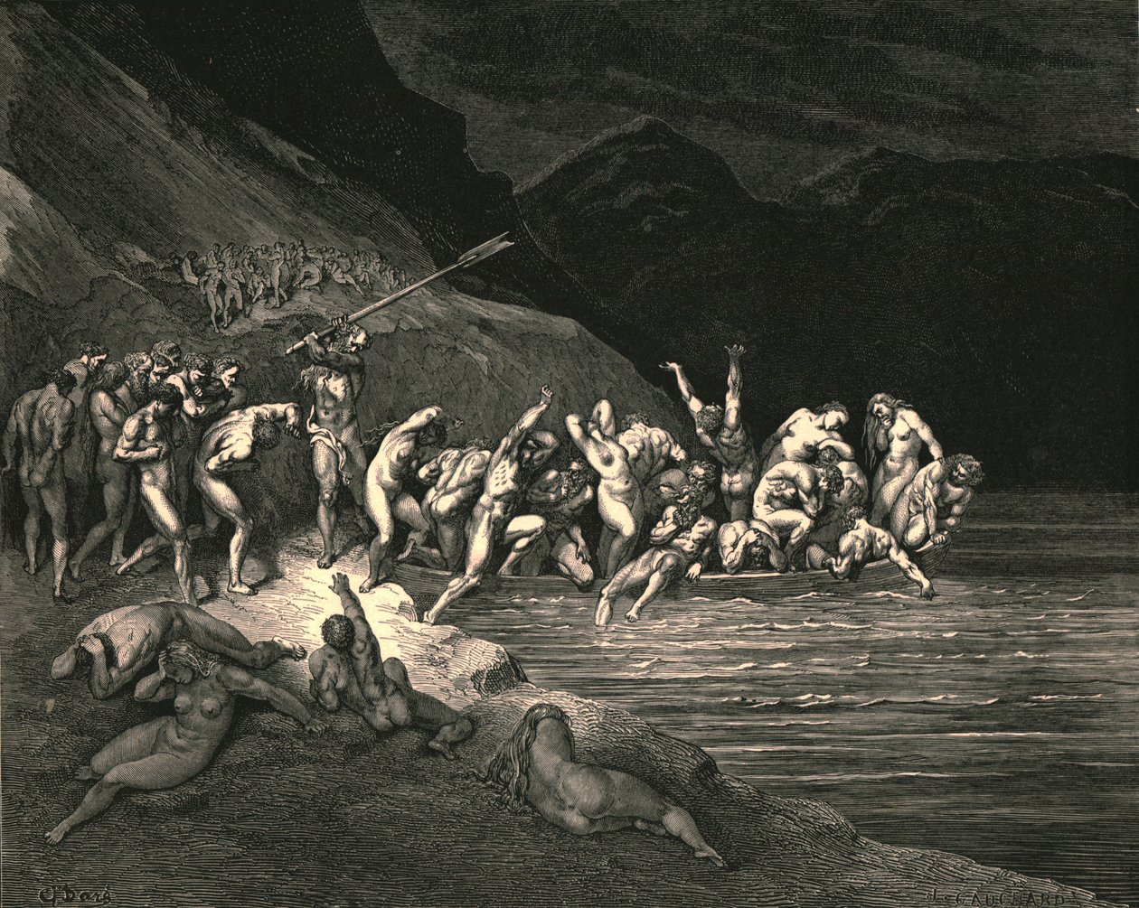 Een in Like Manner Adams Evil Brood by Gustave Dore
