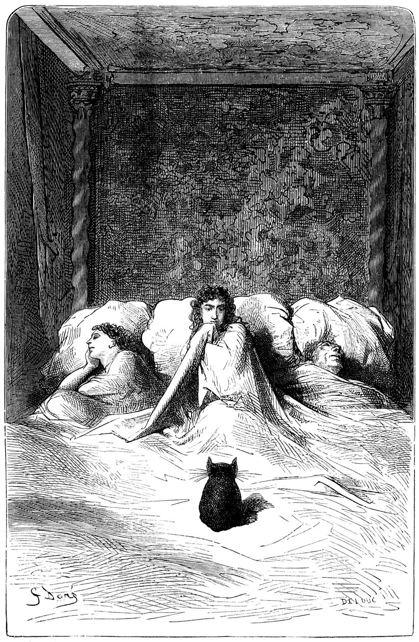 Engraving by Gustave Dore Illustrating Theophile Gautier