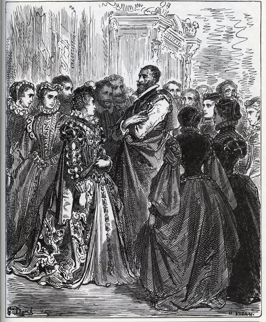 Evening Organized by Don Antonio - from "Don Quixote de la Mancha" by Miguel Cervantes by Gustave Dore