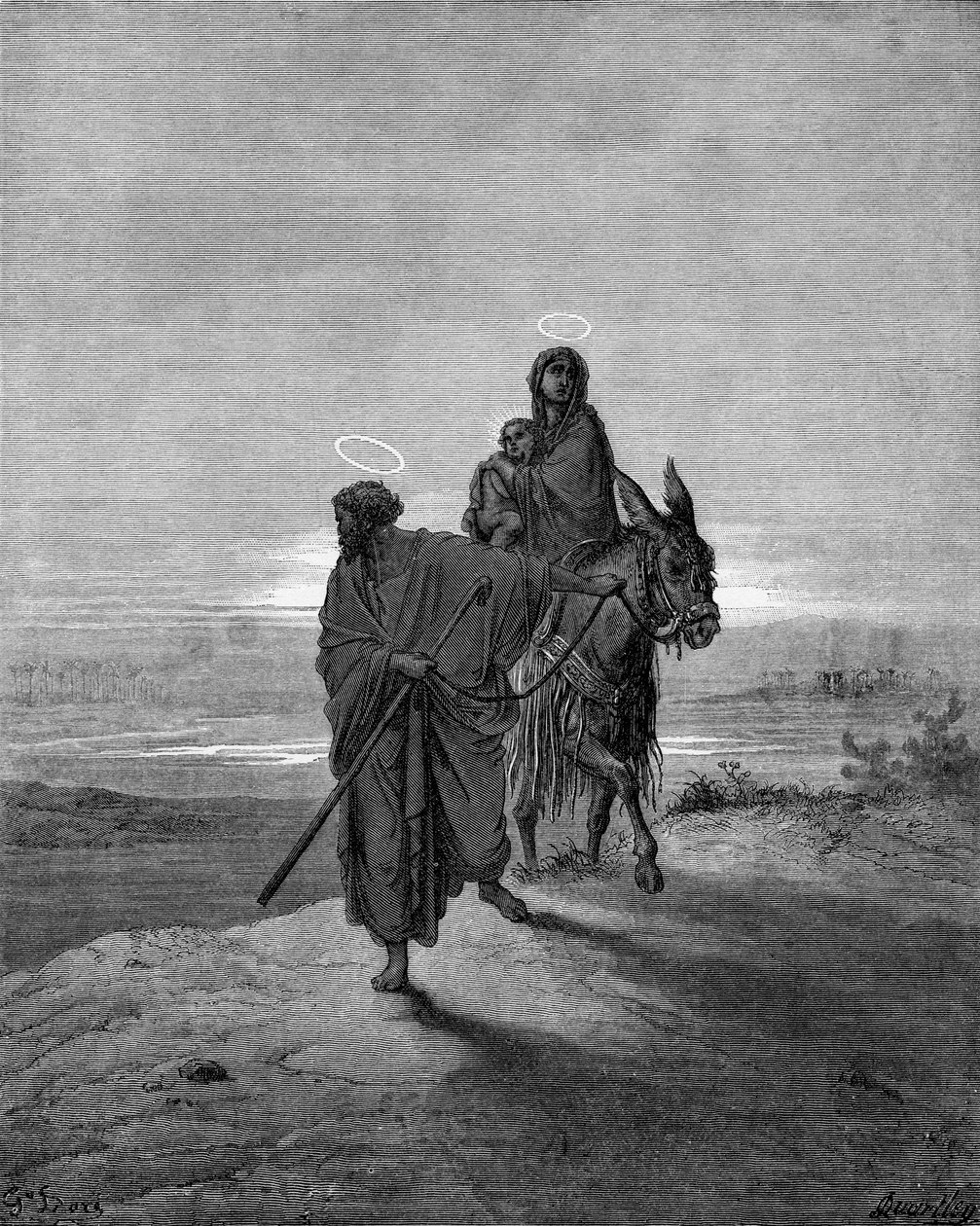 Flight into Egypt by Gustave Dore