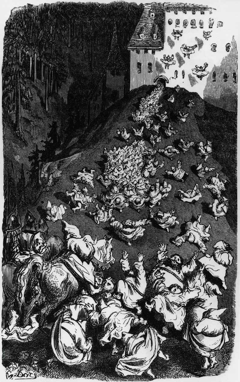 Illustration to Collection of humorous tales by Honore de Balzac by Gustave Dore