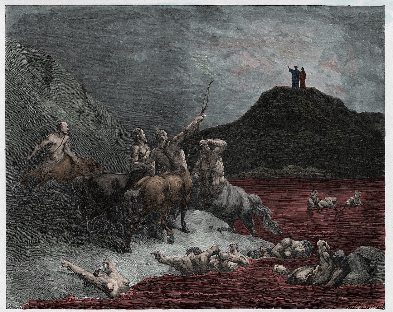 Inferno, Canto 12: Nessus by Gustave Dore