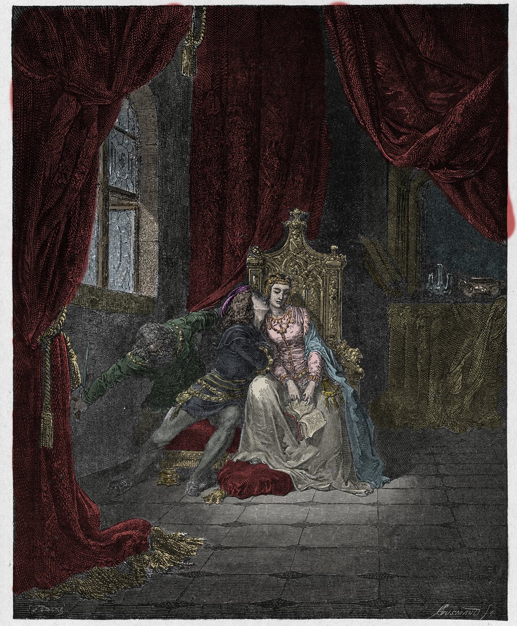 Inferno, Canto 5: Paolo and Francesca, Illustration from 