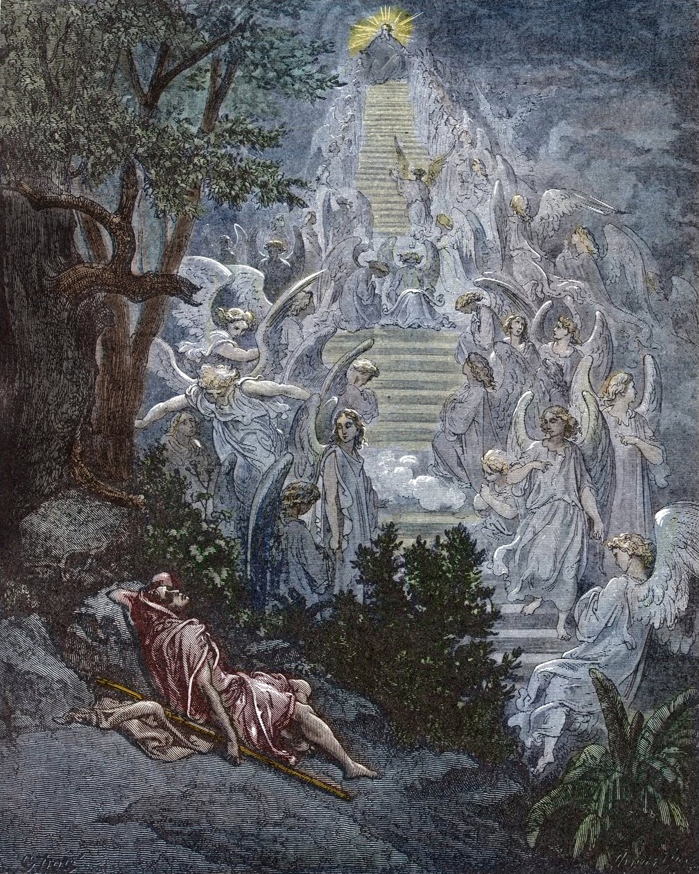 Jacob's Dream - Engraving in 'The Bible illustree' by Gustave Dore