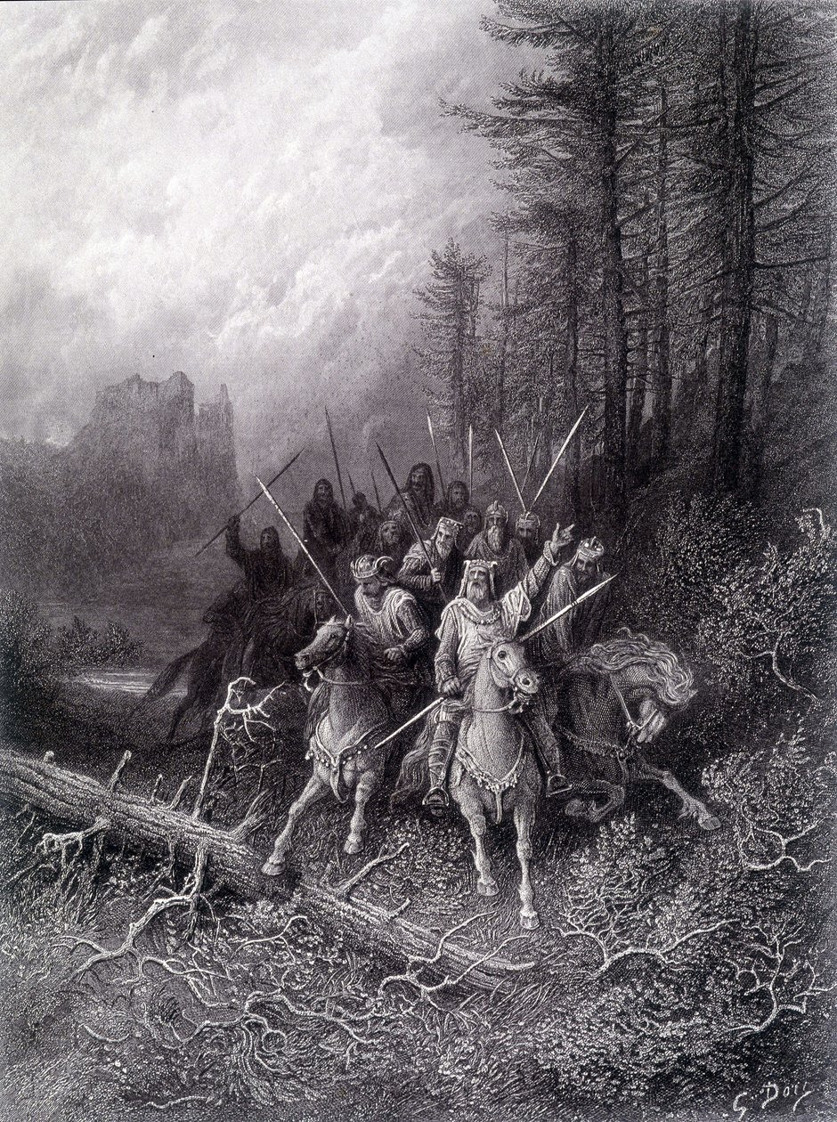 King Arthur in the Broceliande Forest (Cycle of the Knights of the Round Table) - in 