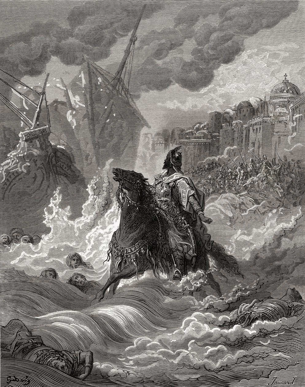 Mohammed II (1432-81) Before Constantinople in 1453, Illustration from 