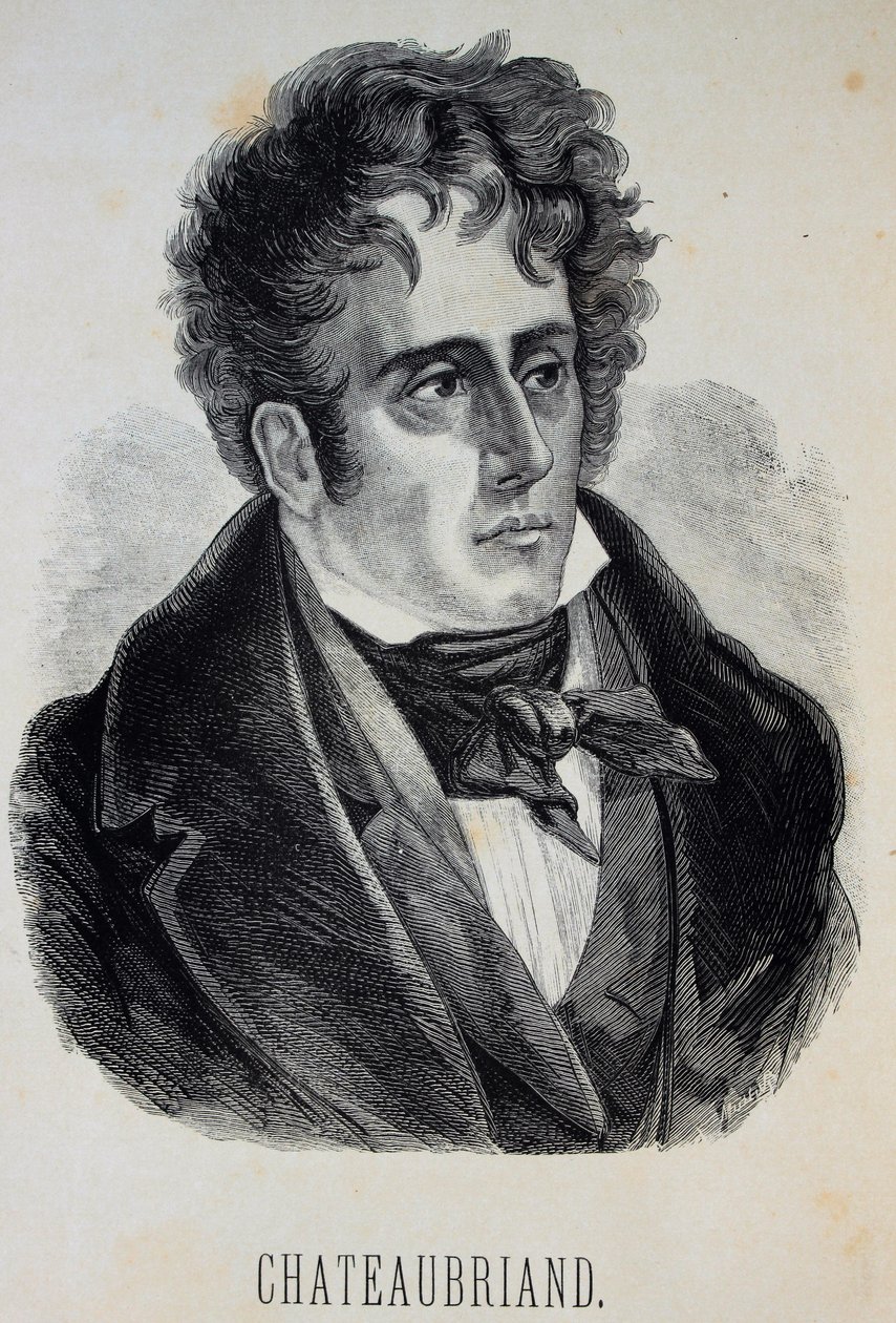 Portrait of François-René, Vicomte de Chateaubriand by Gustave Dore