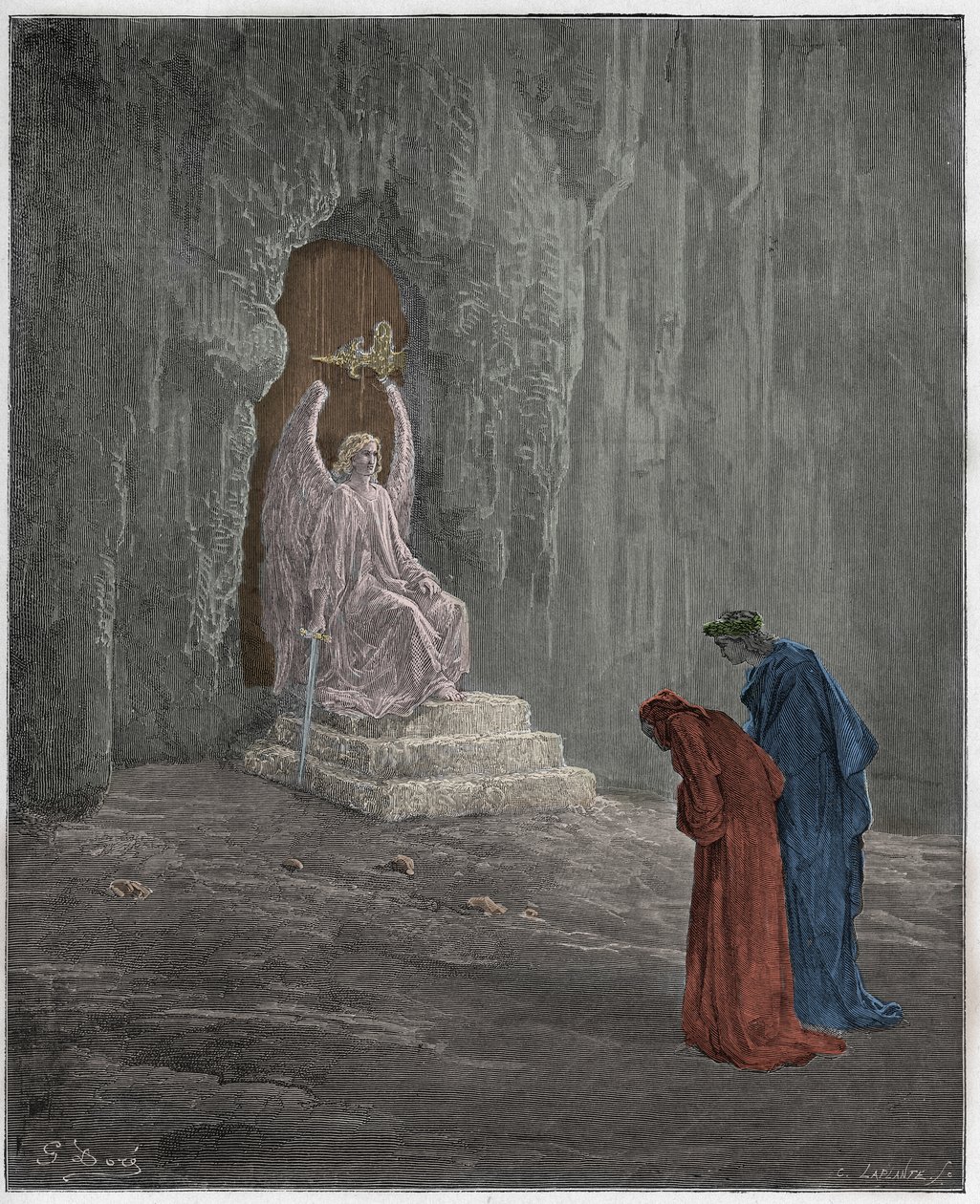 Purgatorio, Canto 9: Dante and Virgil at the Portals of Purgatory ...