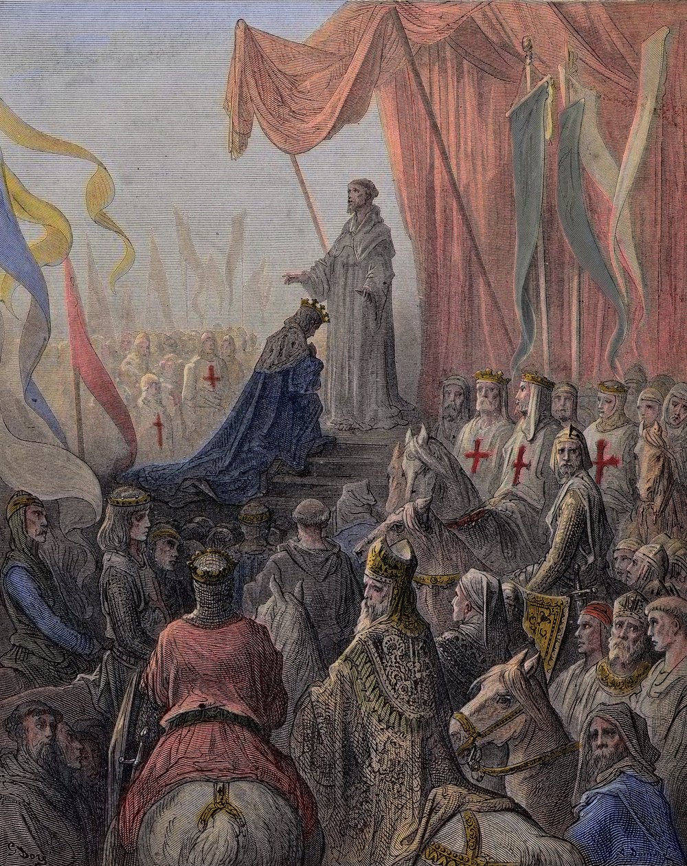 Saint Bernard de Clairvaux Preaching the Second Crusade by Gustave Dore
