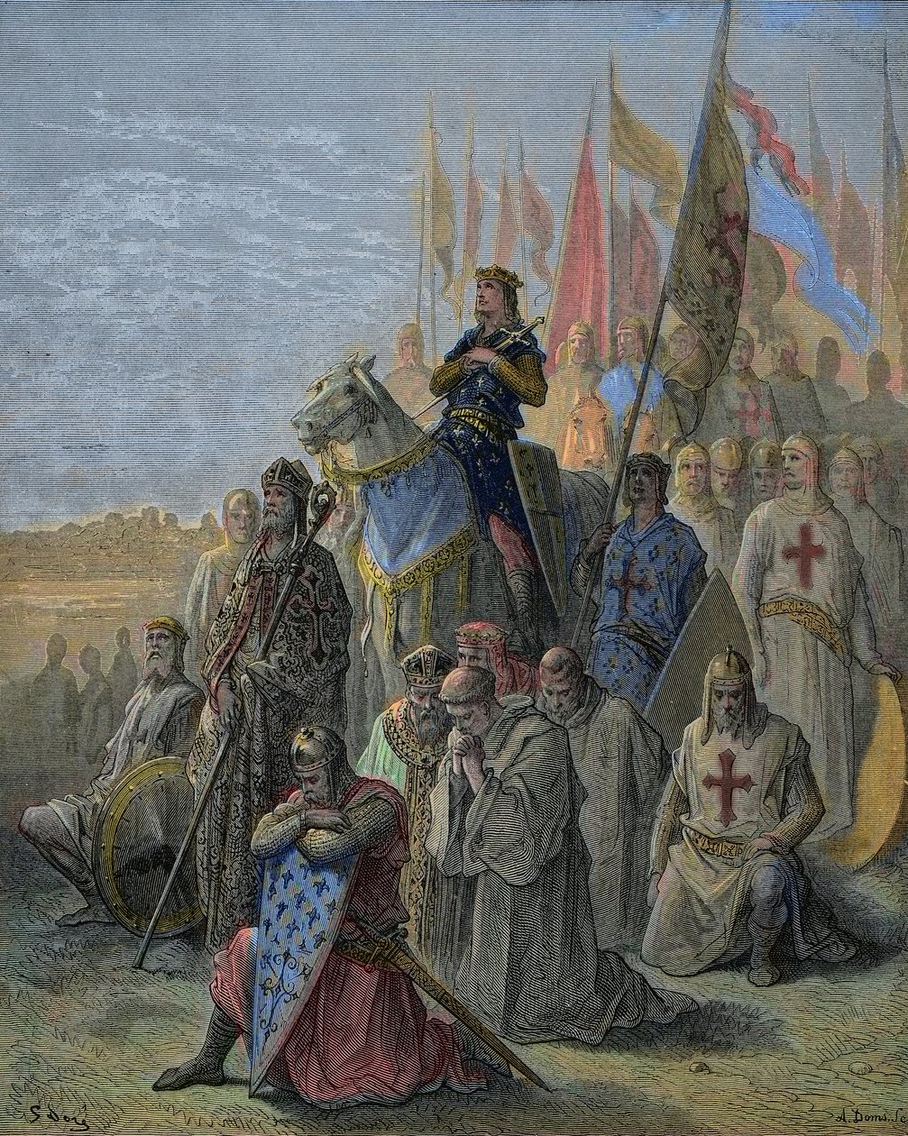 Saint Louis Arrives in Front of Damietta by Gustave Dore