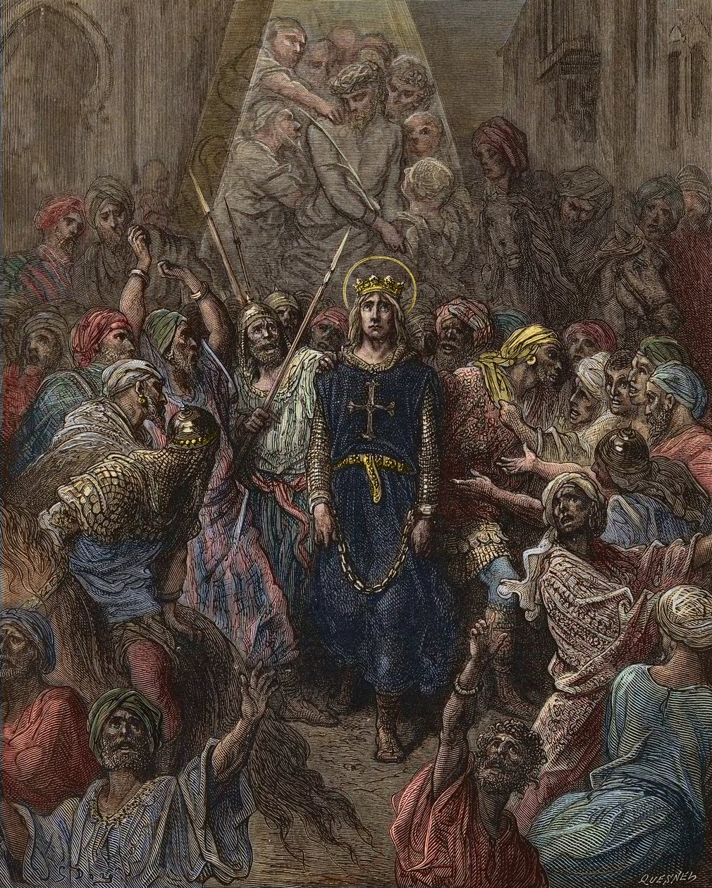 Saint Louis Taken Prisoner in Mansoura During the 7th Crusade in 1250 by Gustave Dore
